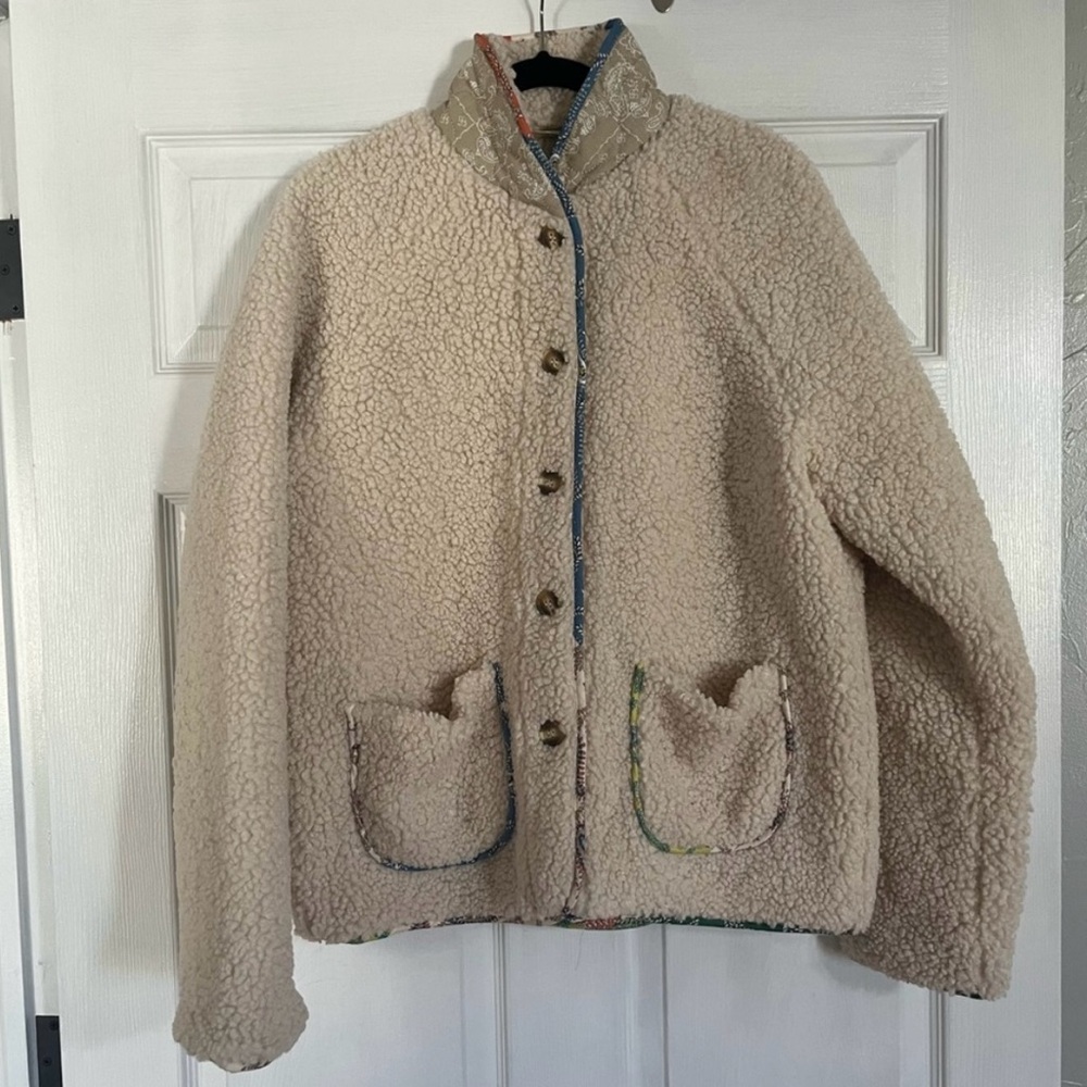 Anthropologie- Mabel Sherpa coat